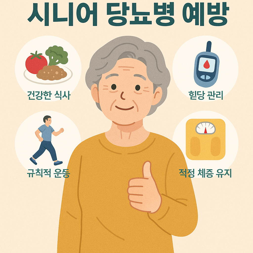 시니어 당뇨 예방 이미지